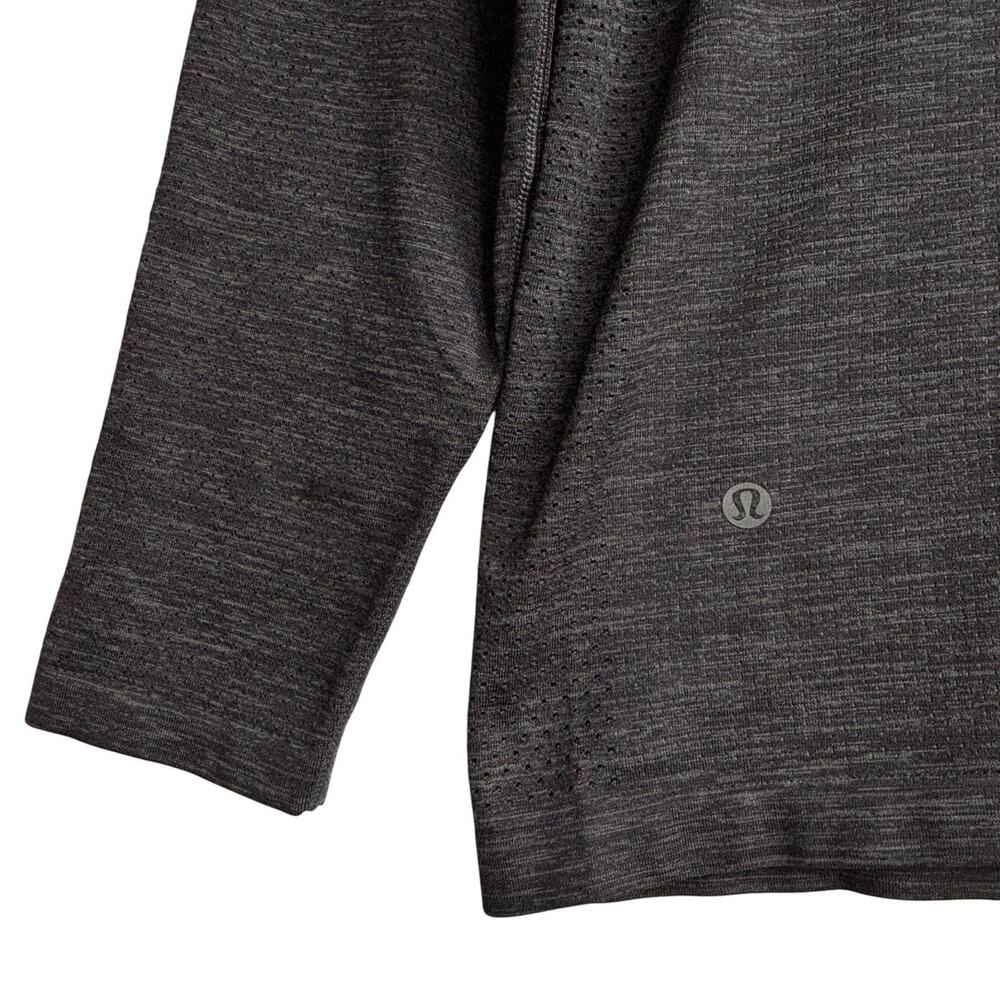 Lululemon Shirt Sz XL 1/2 Zip Charcoal Performance Long Sleeve Pullover. Co Logo - Picture 8 of 14
